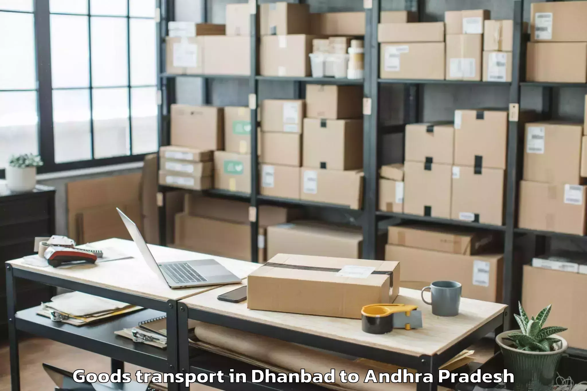 Efficient Dhanbad to Rajahmundry Airport Rja Goods Transport